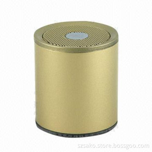 Portable Bluetooth Speaker for Car/Vehicle, Supports TF Card Reader, Handsfree Talk, Gold